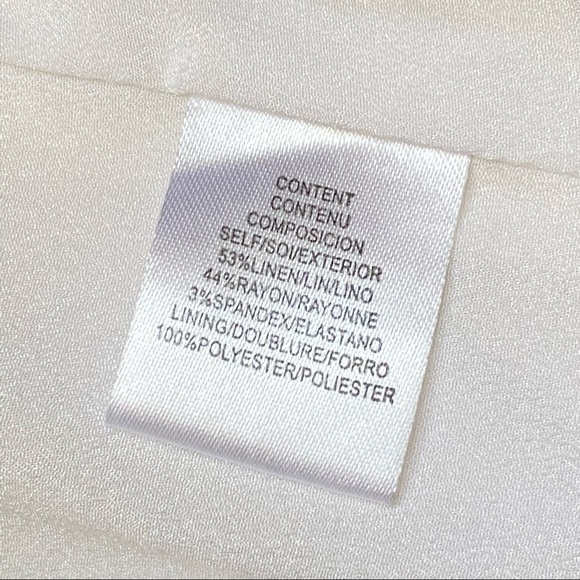 WAYF Genoa off the shoulder white linen ruffle high low hem asymmetrical dress - Picture 11 of 13